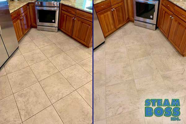 before after tile cleaning